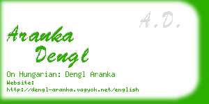 aranka dengl business card